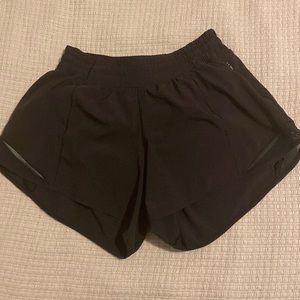 Lululemon black running shorts